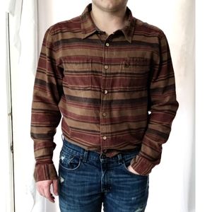 HIPPYTREE Nomad division button down large flannel